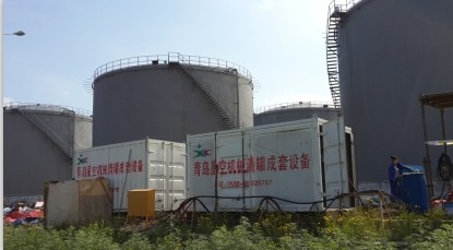 機械清罐現場